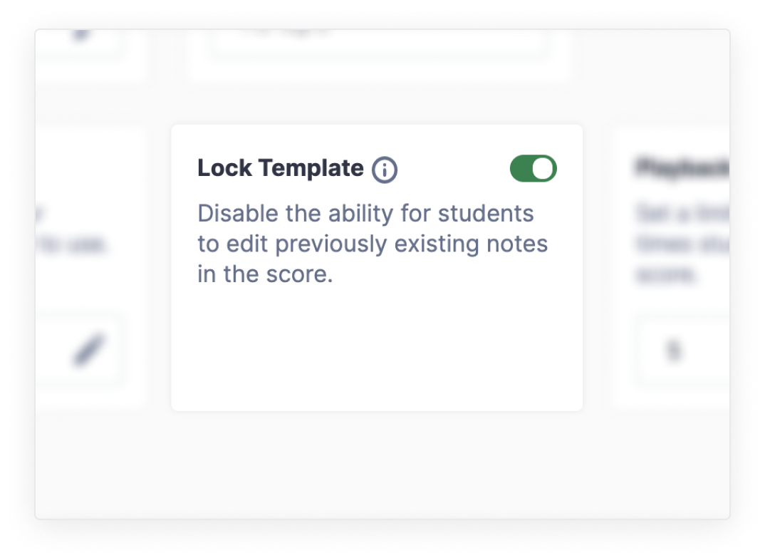 Lock template